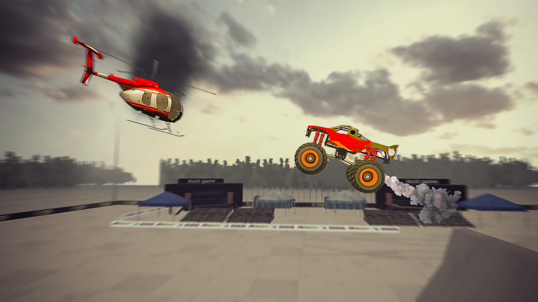 Monster Truck Destruction Game - Gameplay image of android game