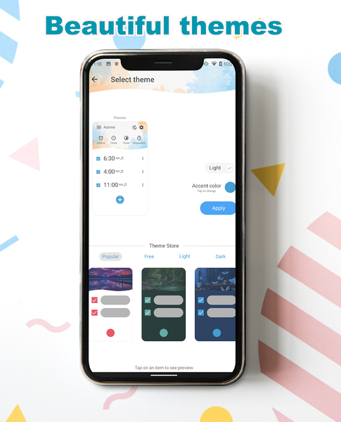 Alarme: Clock Timer & Themes - عکس برنامه موبایلی اندروید