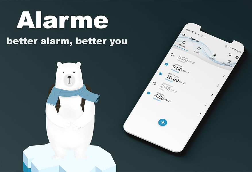 Alarme: Clock Timer & Themes - Image screenshot of android app