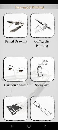 Drawing & Painting Lessons - عکس برنامه موبایلی اندروید