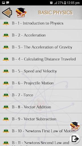 Learn Physics - عکس برنامه موبایلی اندروید