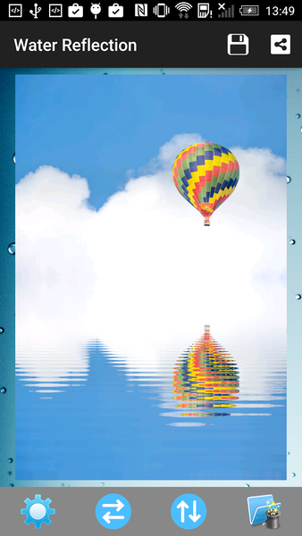 Water Reflection Mirror Image - Image screenshot of android app