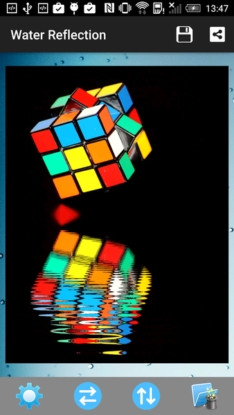 Water Reflection Mirror Image - Image screenshot of android app