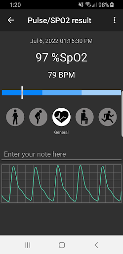 Pulse Oximeter - Beat & Oxygen - Image screenshot of android app