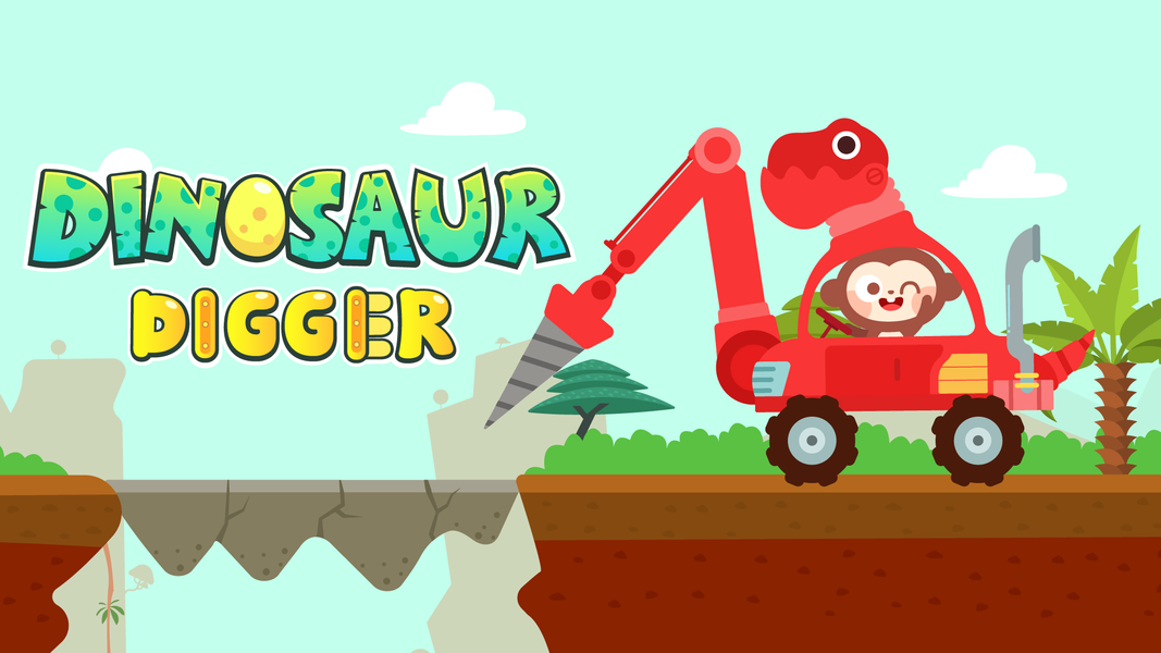 Dinosaur Car Games：DuDu Games - عکس بازی موبایلی اندروید