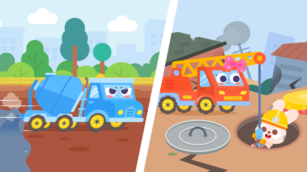 DuDu Engineering Truck Game - Gameplay image of android game