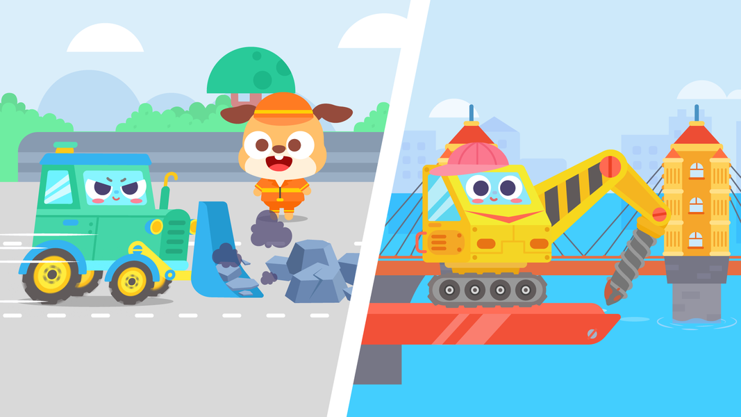 DuDu Engineering Truck Game - Gameplay image of android game