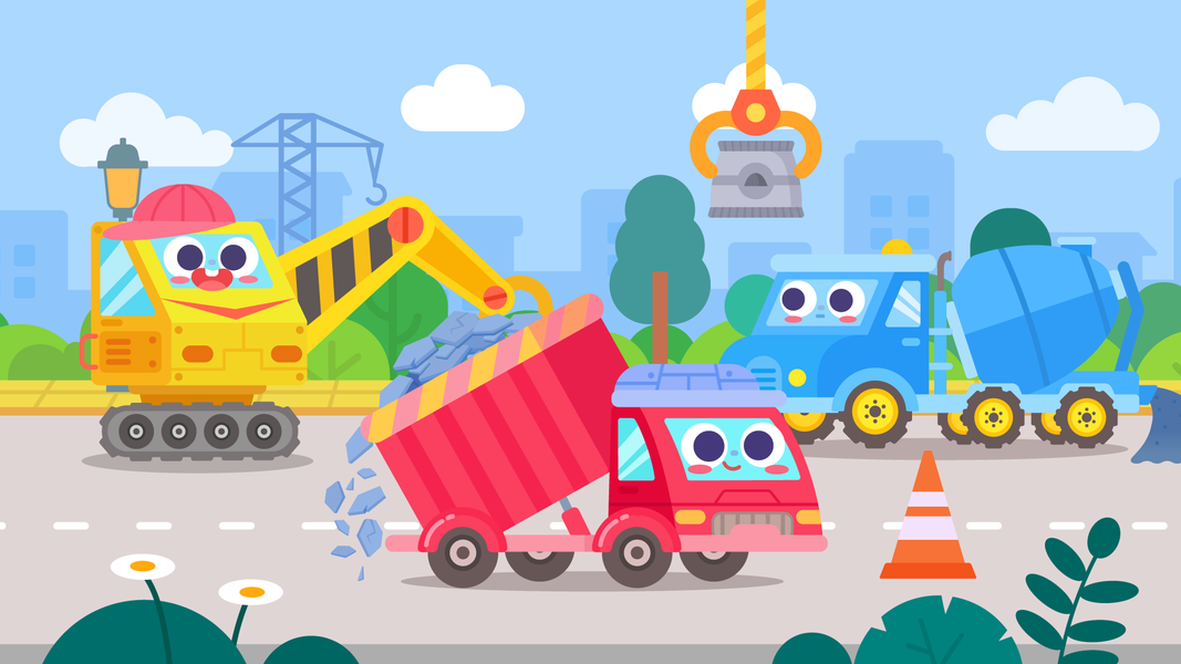 DuDu Engineering Truck Game - عکس بازی موبایلی اندروید