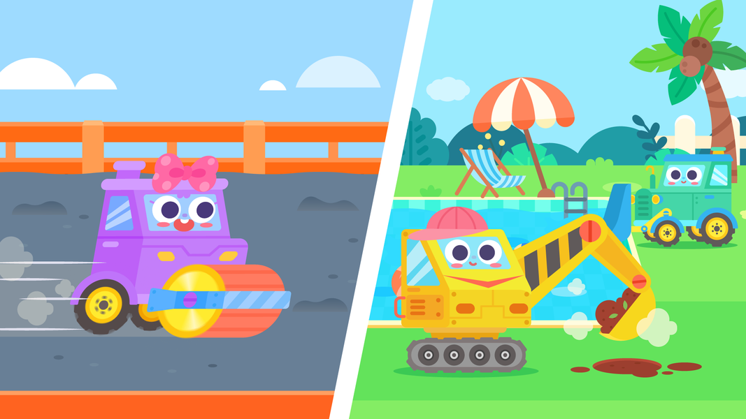 DuDu Engineering Truck Game - Gameplay image of android game