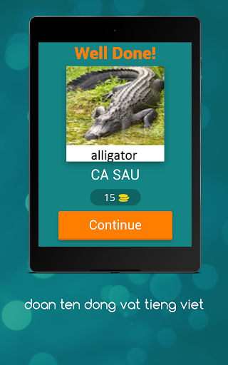 đoán tên động vật tiếng việt - Image screenshot of android app