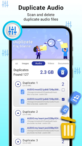 Duplicate File Scanner App - عکس برنامه موبایلی اندروید