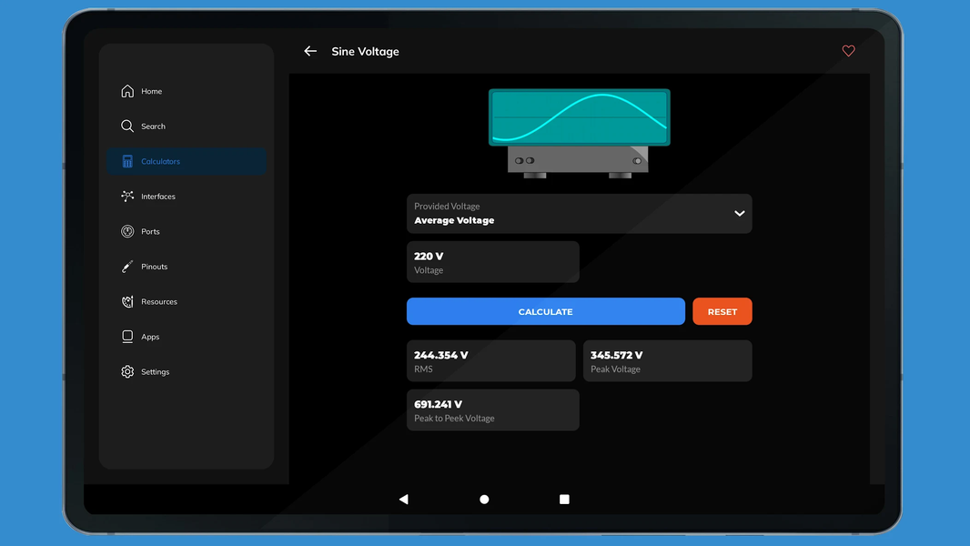 ElectroBox - Electronics Tools - عکس برنامه موبایلی اندروید