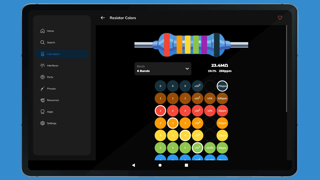 ElectroBox - Electronics Tools - عکس برنامه موبایلی اندروید