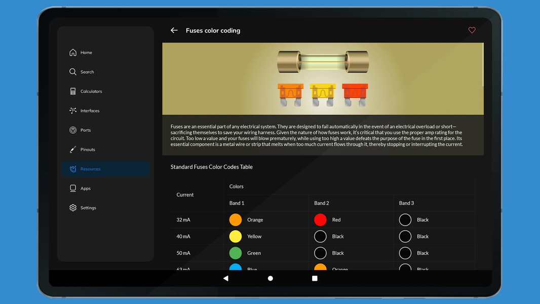 ElectroBox - Electronics Tools - عکس برنامه موبایلی اندروید