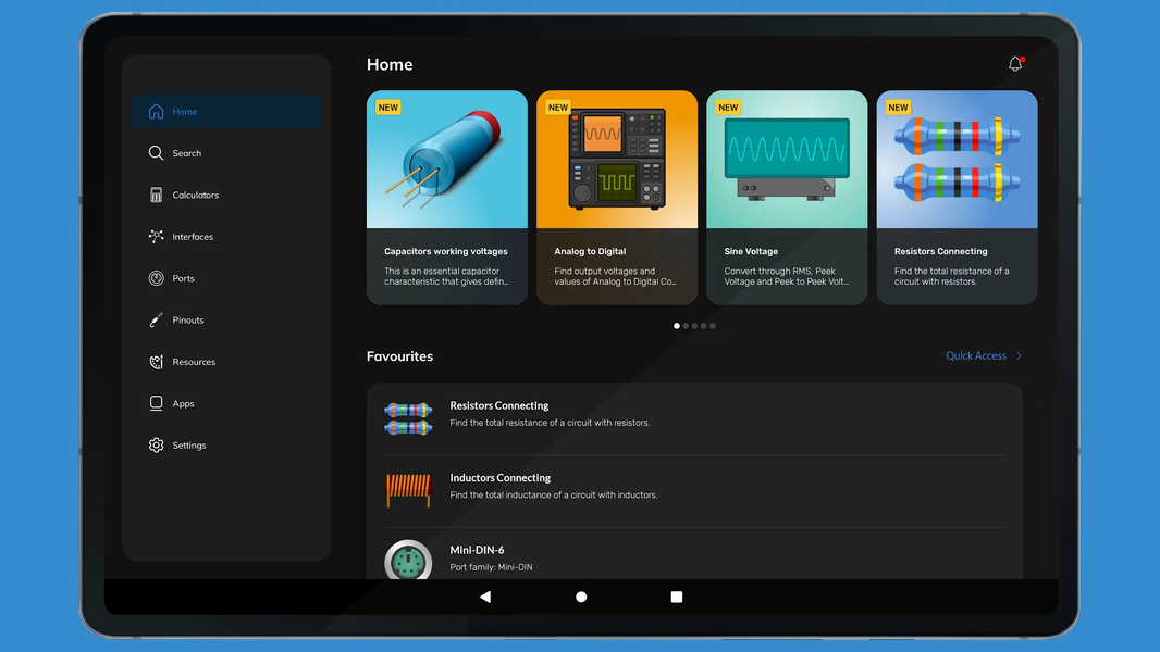 ElectroBox - Electronics Tools - عکس برنامه موبایلی اندروید