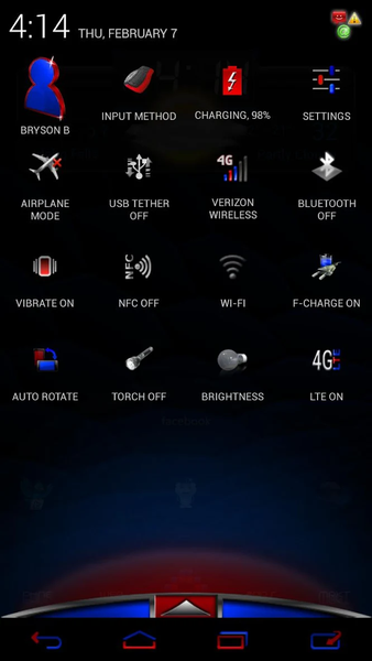 CM10 CM11 Royal Crimson Cobalt - Image screenshot of android app