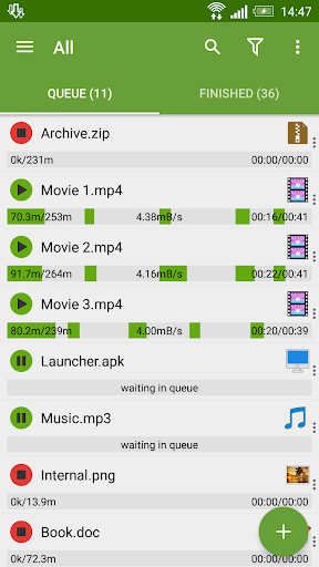 Advanced Download Manager - عکس برنامه موبایلی اندروید