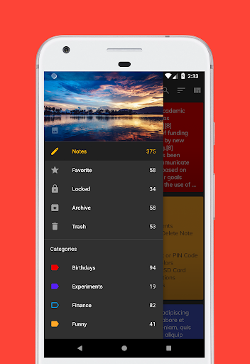 D Notes - notes and lists - Image screenshot of android app