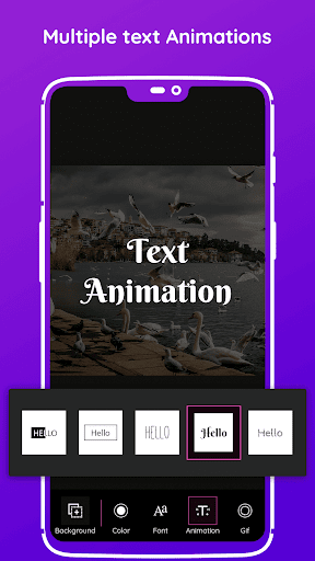 Text Animation GIF Maker - عکس برنامه موبایلی اندروید