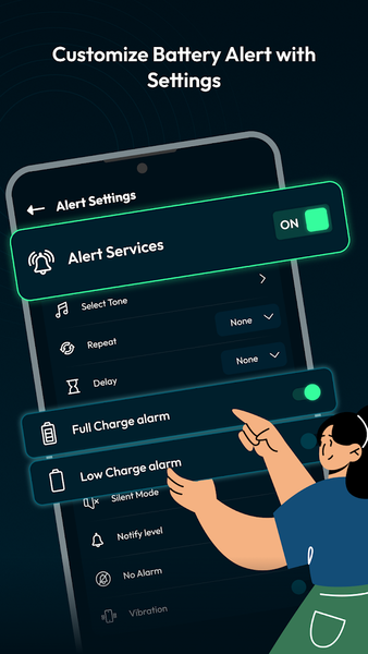Smart Battery Alerts - عکس برنامه موبایلی اندروید