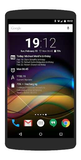 Chronus Information Widgets - Image screenshot of android app