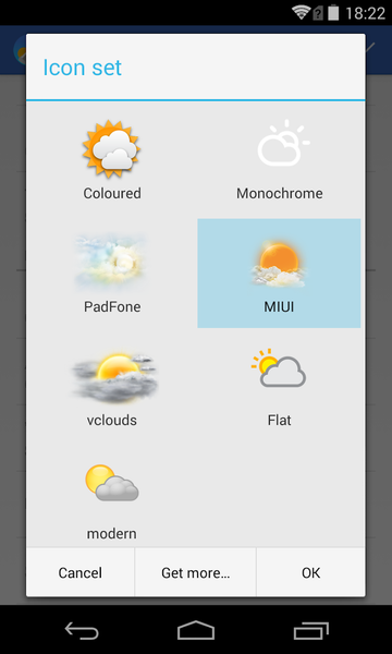 Chronus: MIUI Weather Icons - عکس برنامه موبایلی اندروید