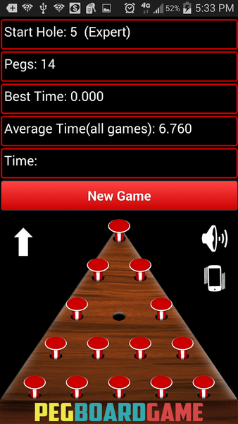 Peg Board Game Free - Gameplay image of android game