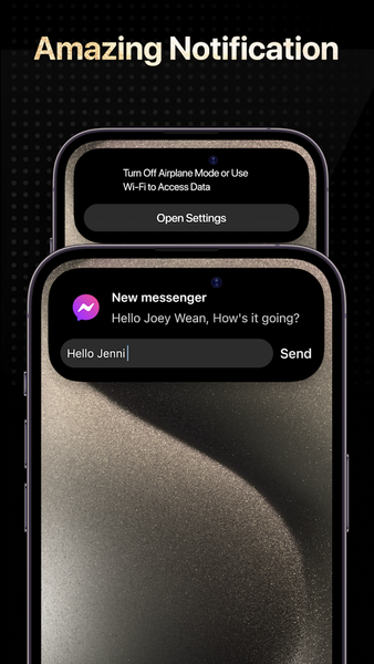 Dynamic Notification Bar - Image screenshot of android app