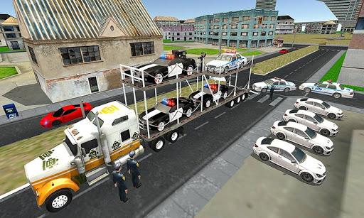 US Cop Car Transport - Offroad Police Truck Driver - عکس برنامه موبایلی اندروید