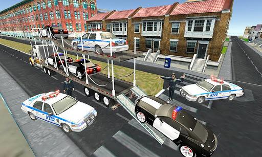 US Cop Car Transport - Offroad Police Truck Driver - عکس برنامه موبایلی اندروید