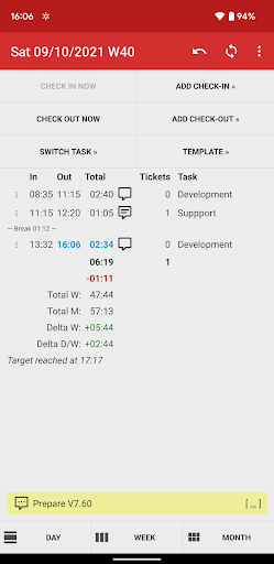 Time Recording - Timesheet App - عکس برنامه موبایلی اندروید