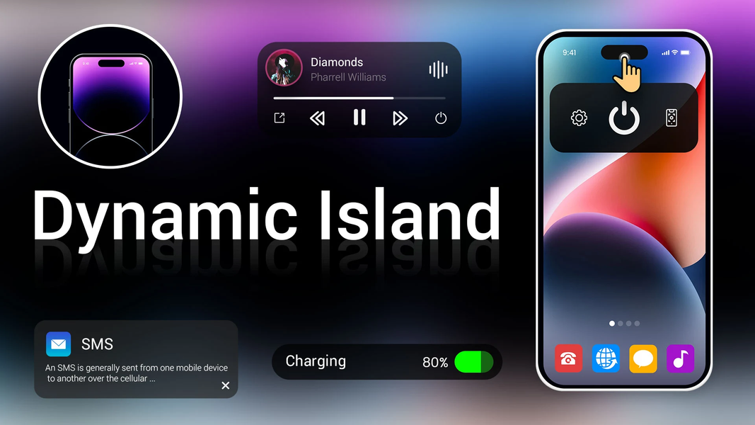 Dynamic Island For Android - عکس برنامه موبایلی اندروید