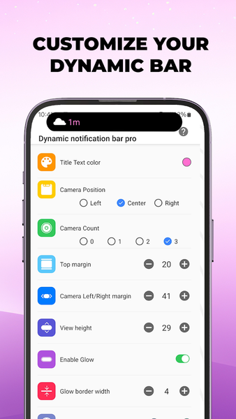 Dynamic Notification Bar Pro - عکس برنامه موبایلی اندروید