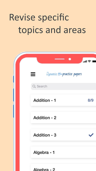 11+ Maths Practice Papers GCSE - Image screenshot of android app