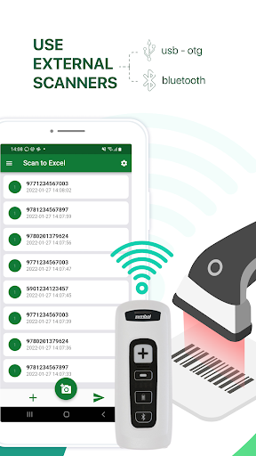 Scan to Excel - QR & Barcode - عکس برنامه موبایلی اندروید