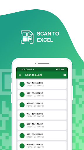 Scan to Excel - QR & Barcode - عکس برنامه موبایلی اندروید