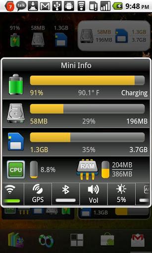 Mini Info Classic - Image screenshot of android app