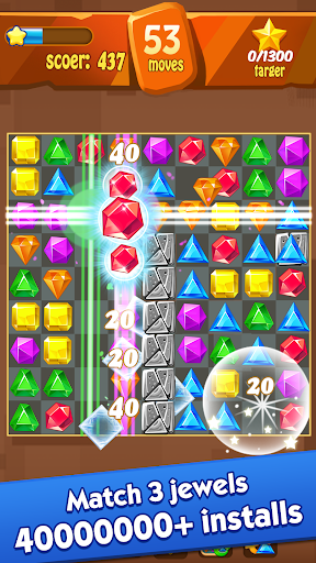 Jewels Classic - Crush Jewels - Gameplay image of android game