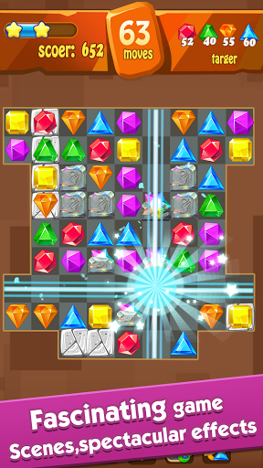 Jewels Classic - Crush Jewels - Gameplay image of android game