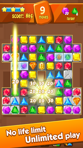 Jewels Classic - Crush Jewels - Gameplay image of android game