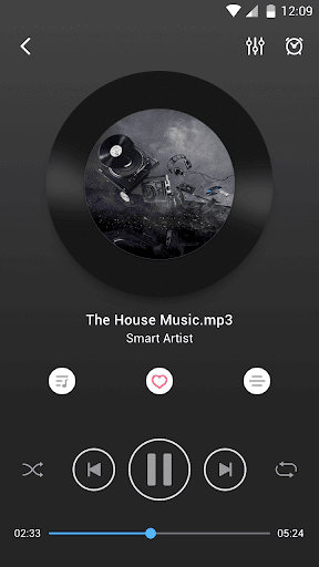 Lark Player Theme - Night - Image screenshot of android app