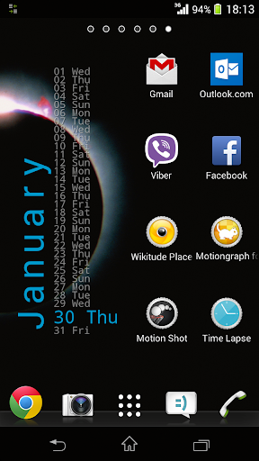 Calendar Widget - Monthly - Image screenshot of android app