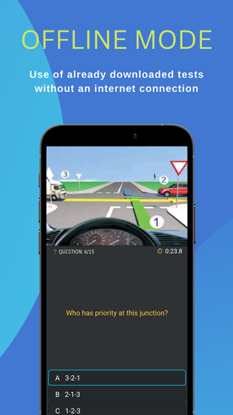 Driving Test – Road Junctions - Image screenshot of android app