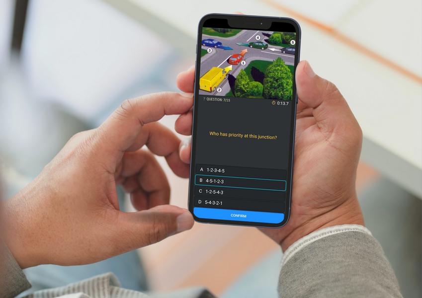 Driving Test – Road Junctions - Image screenshot of android app