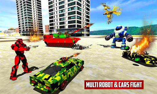 Tank Robot Game – Flying Police Eagle Robot Car 3D - عکس برنامه موبایلی اندروید
