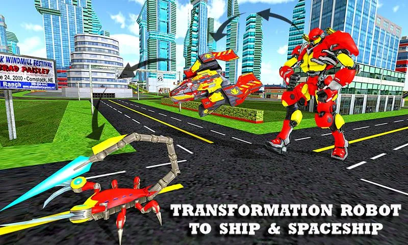 Scorpion Robot Transformation: - Gameplay image of android game