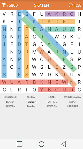 Woordzoeker - Gameplay image of android game