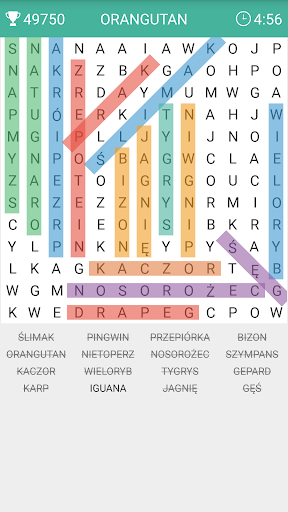 Wykreślanka - Gameplay image of android game