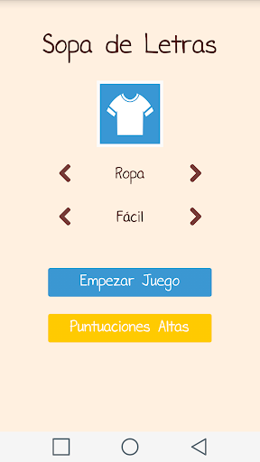 Sopa de Letras - Gameplay image of android game
