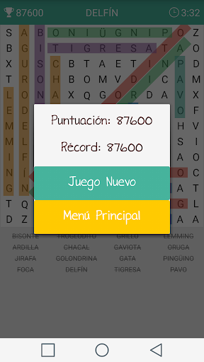 Sopa de Letras - Gameplay image of android game